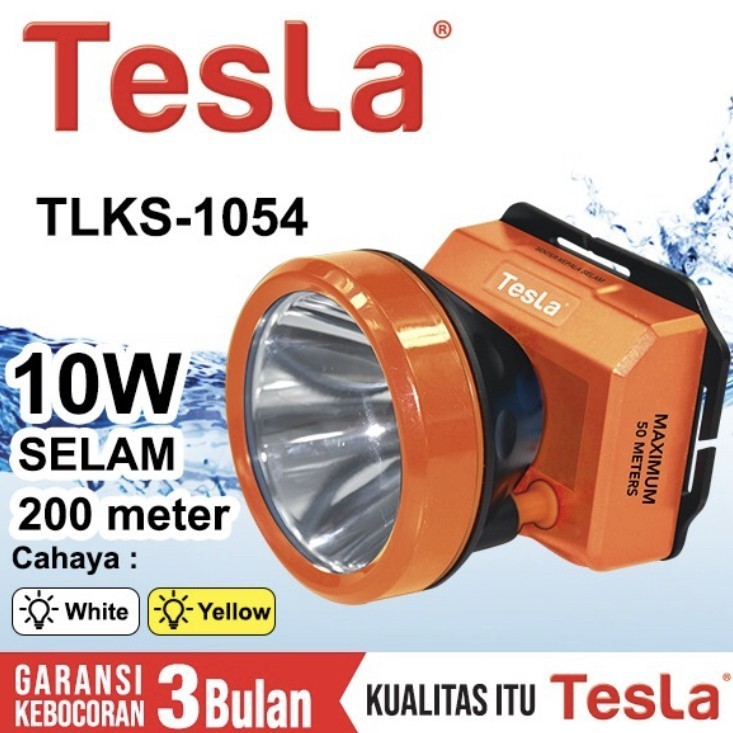 Jual Senter Kepala Selam TESLA TLKS-1054 10 Watt (Kuning) | Shopee ...