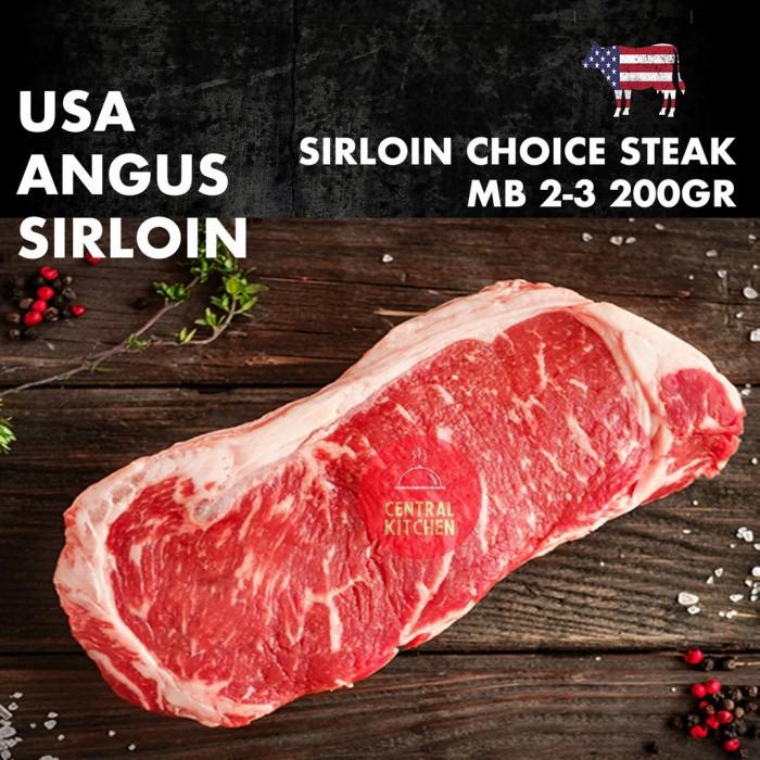 Jual Steak Usa Black Angus Sirloin Striploin Beef Steak Mb23 200Gr