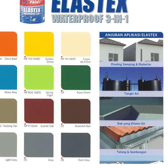 Jual Baru Asli Elastex In Nippon Paint Kg Kg Warna