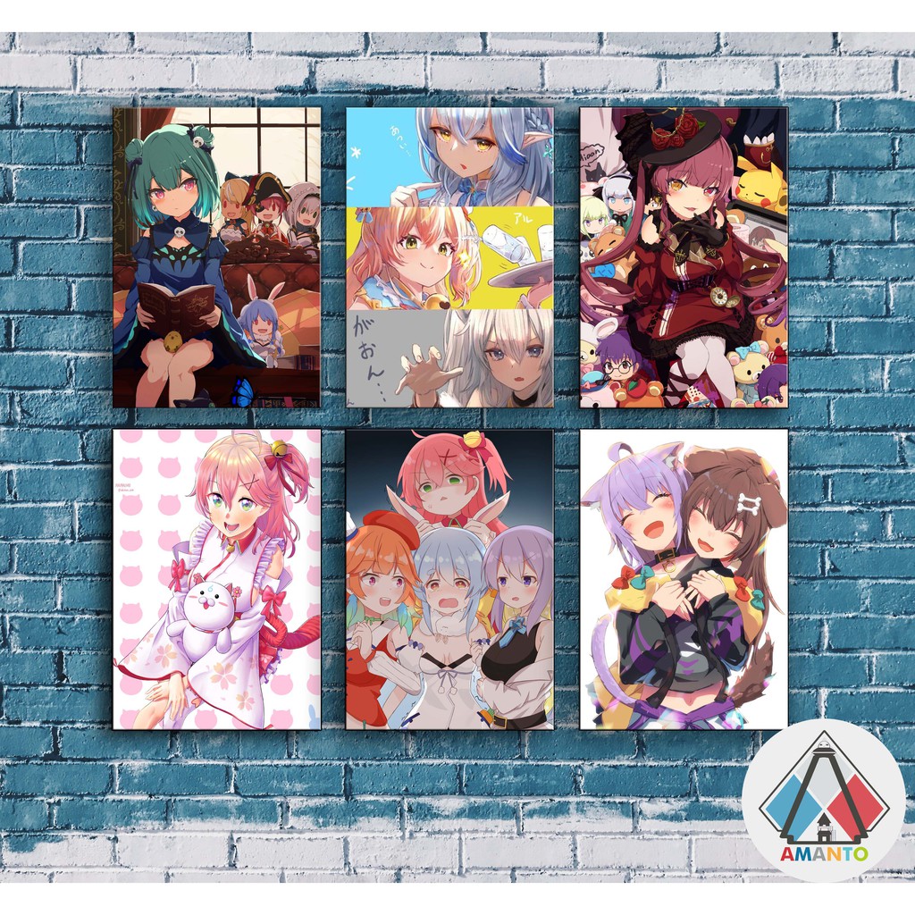 Jual POSTER VTUBER HOLOLIVE HIASAN DINDING MURAH 20X30 | Shopee Indonesia