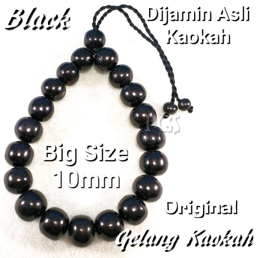 Jual GELANG KESEHATAN KAYU ASLI KAOKAH KOKAH ASLI MODEL BULAT HITAM BIG ...