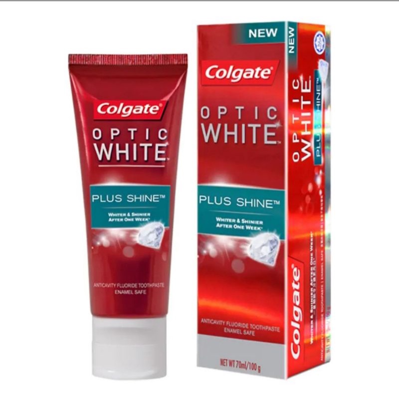Jual Colgate Optic White Plus Shine - Exfoliating mineral Toothpaste ...