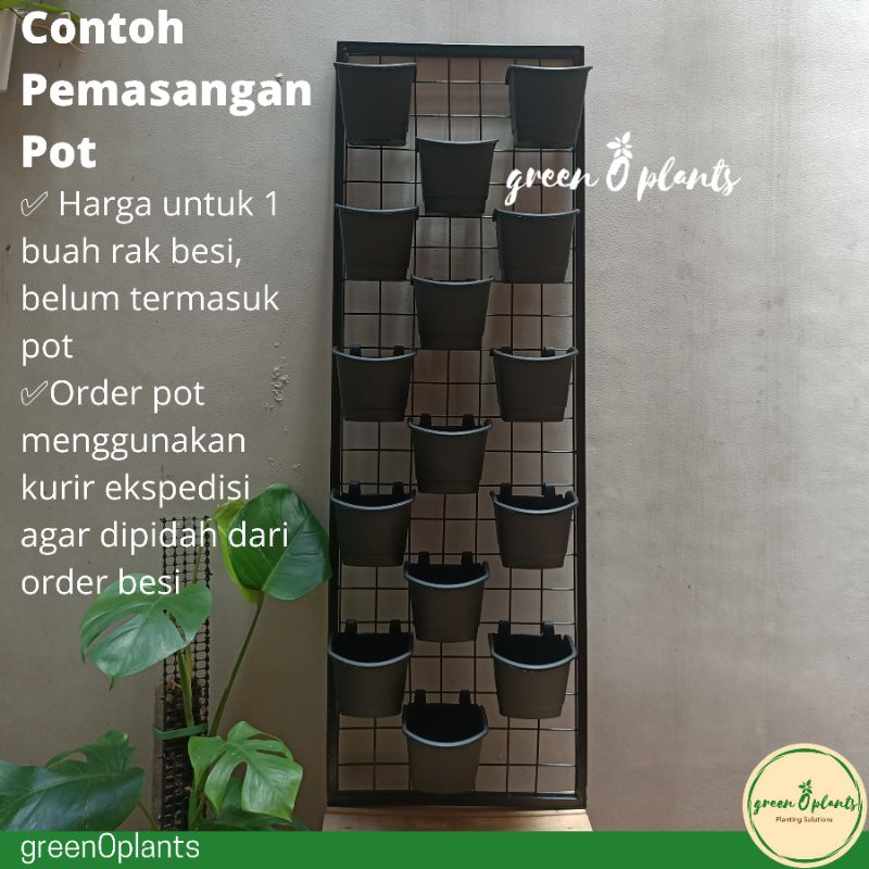 Jual Rak Besi Tanaman Dinding Vertikal Vertical Garden 120cm x 40cm ...