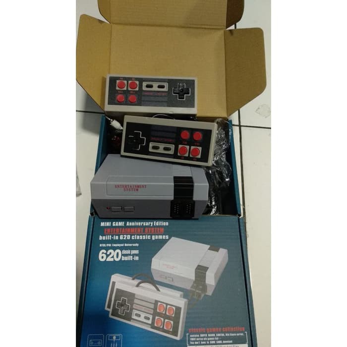 Jual nintendo nes clone 620 game retro mini game built in 620 classic