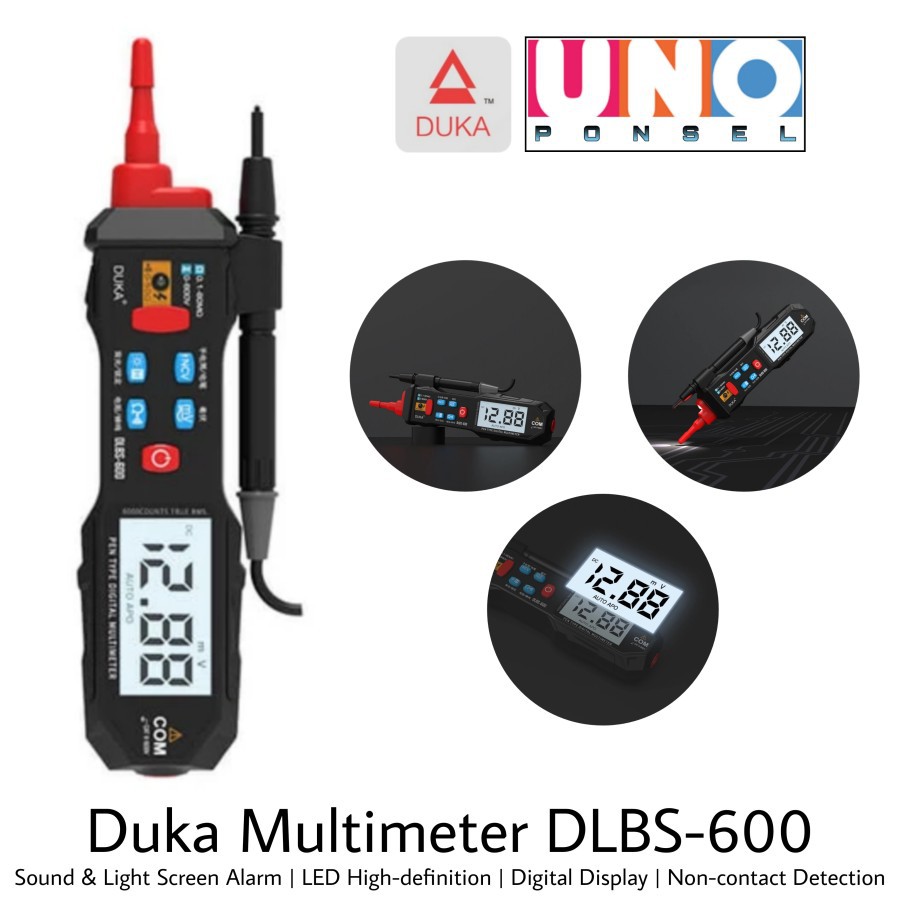Jual DUKA Mini Pocket Digital Multimeter AC/DC Voltage Tester - DLBS ...