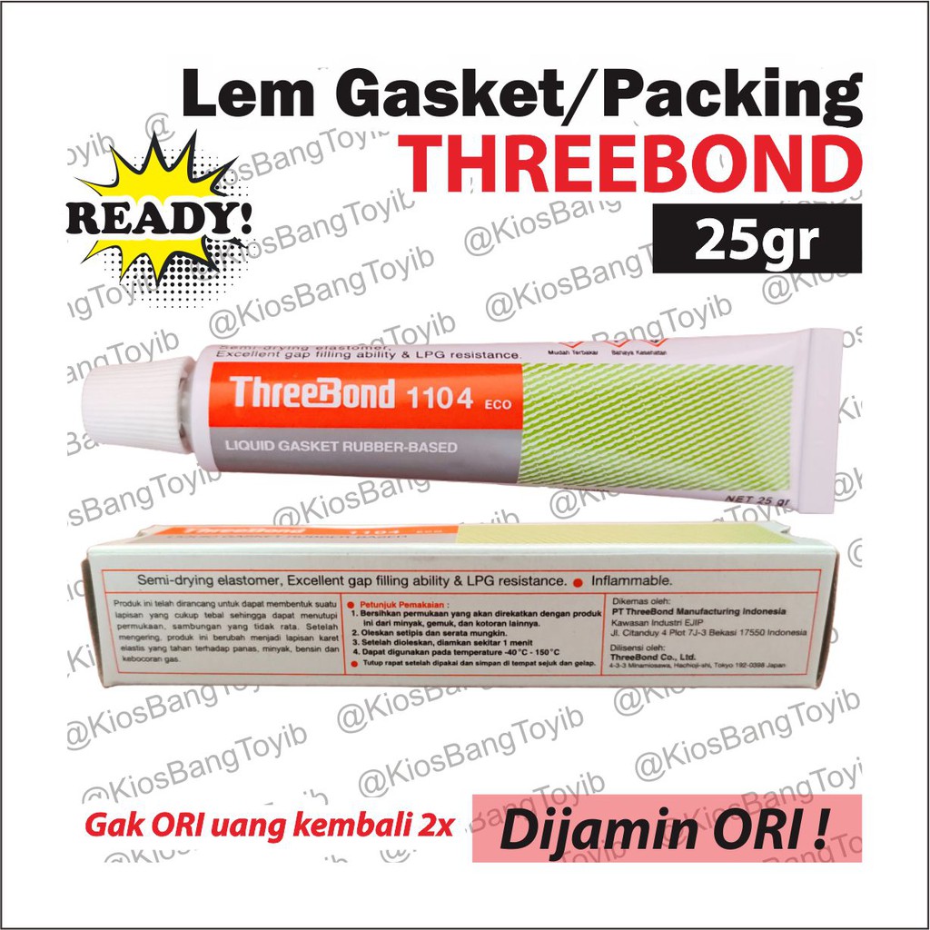 Jual Lem Perekat Gasket Packing Paking Cair Threebond Kemasan Gr