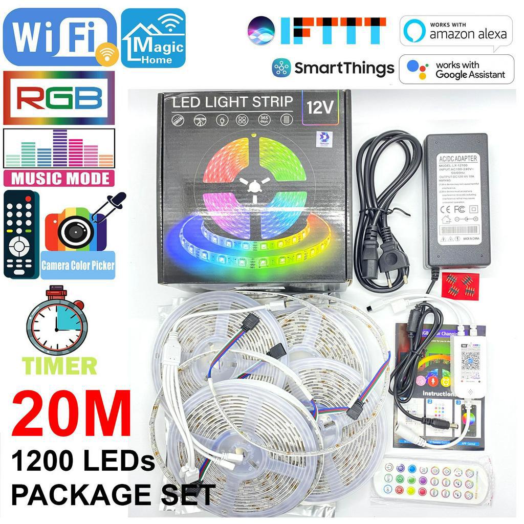 Jual LED Strip 20 Meter RGB 5050 TRIPLEDI Lampu Hias Dekorasi Plafon ...