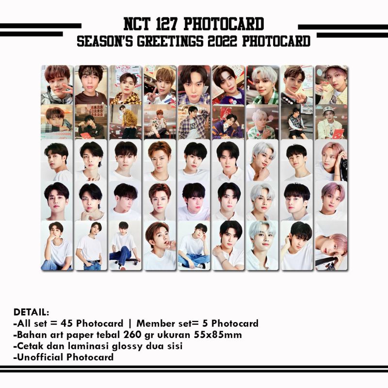 Jual NCT 127 SEASON'S GREETINGS 2022 PHOTOCARD Shopee Indonesia