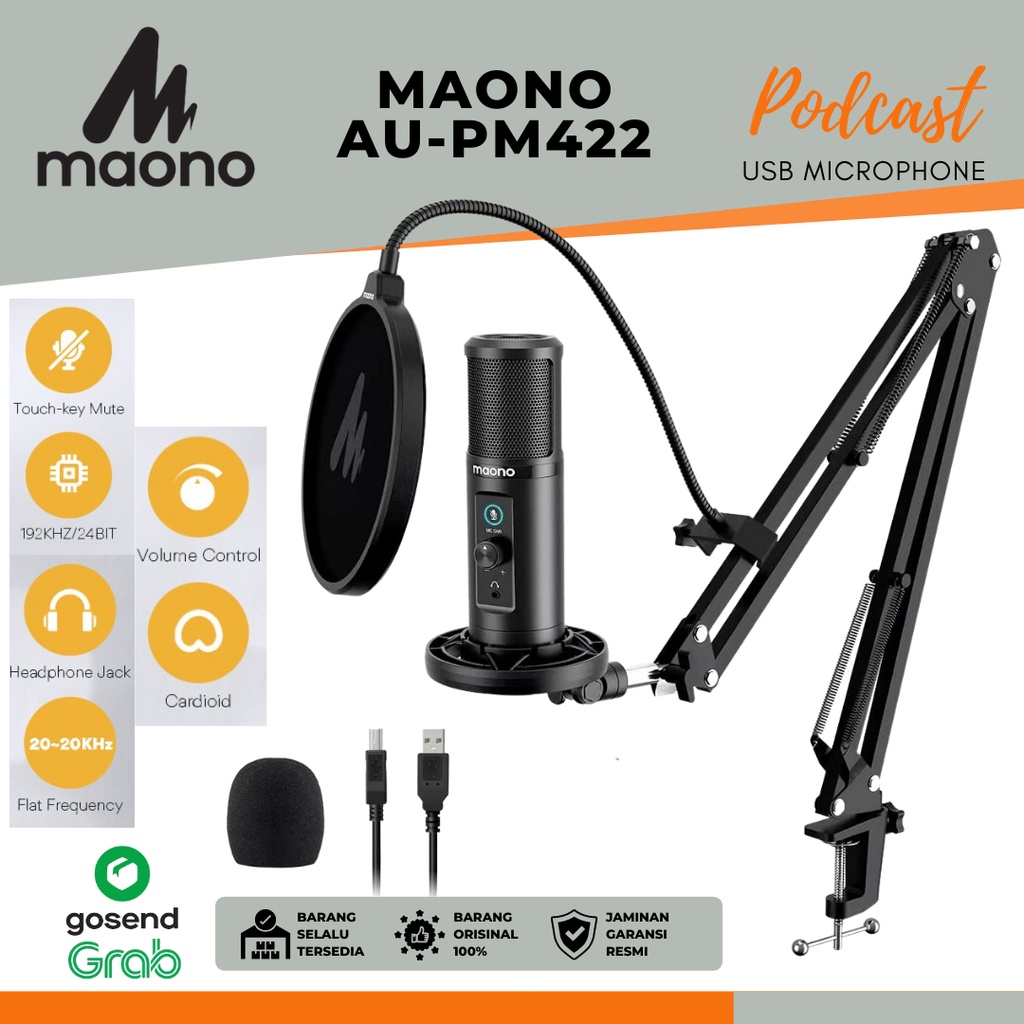 Jual MAONO AU-PM422 USB MICROPHONE | Shopee Indonesia