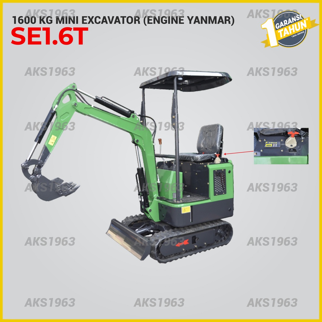 Jual Alat Berat Mini Excavator Konstruksi Backhoe Beko 1,6 Ton 15 Kw ...