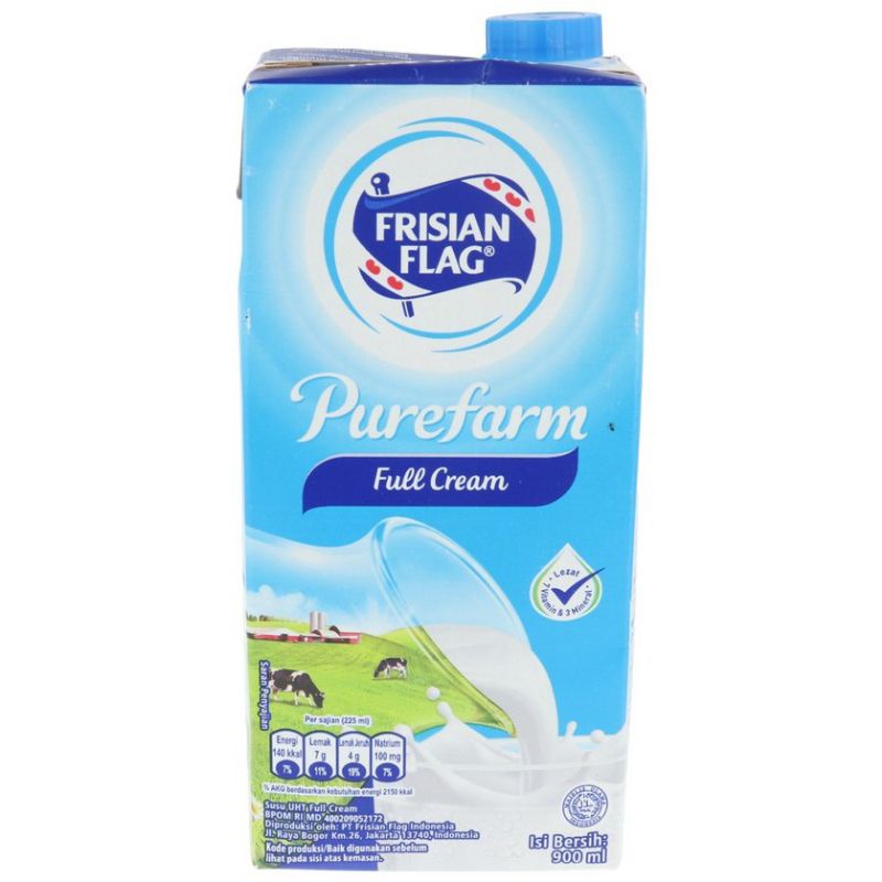 Jual Susu Uht Frisian Flag Full Cream 900 Ml Shopee Indonesia 9480