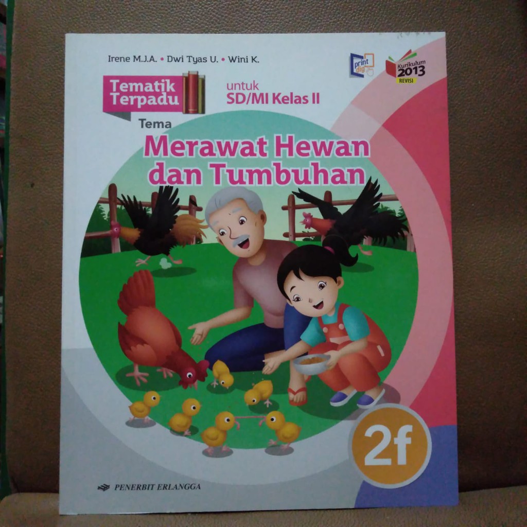 Jual Buku Tematik Terpadu 2f Kelas 2 Sd Irene Erlangga K13n Shopee