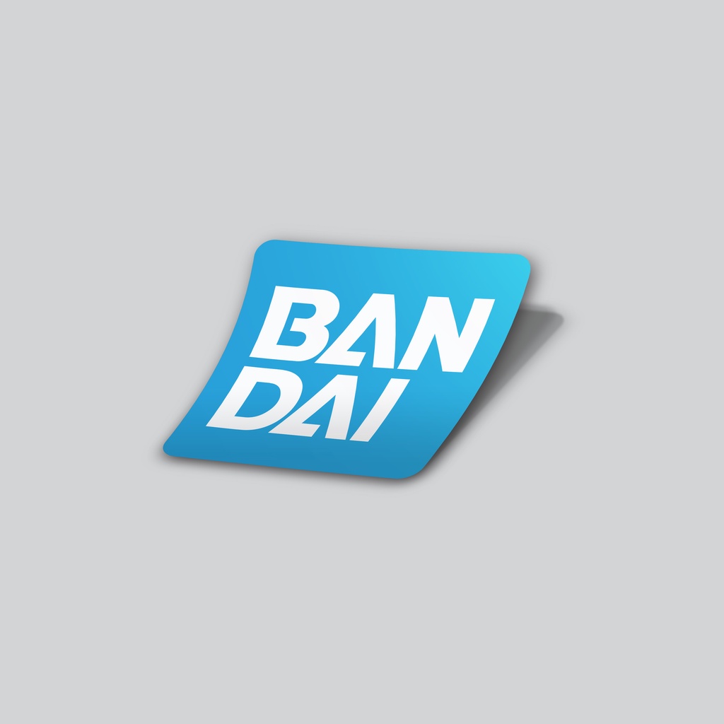 Jual Sticker Logo Bandai Spirits Warna Merah Dan Biru Shopee Indonesia