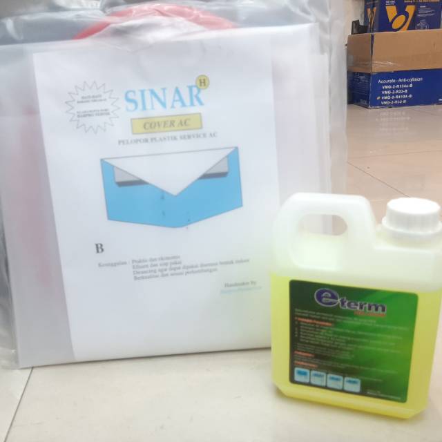 Jual Paket Cuci AC Plastik Dan Cairan Pembersih Evap Ac Flush 2PK ...