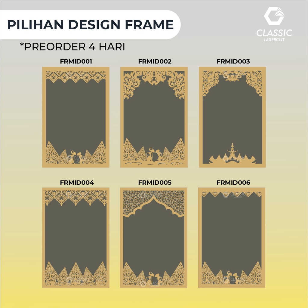 Jual Custom Frame Mahar Rustic / Frame Mahar Rustic Indonesia Design ...