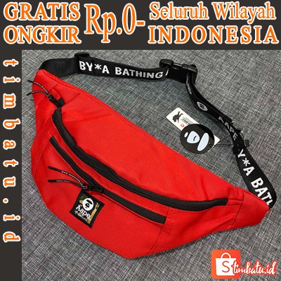 Jual tas selempang Aape Waistbag Bape A Bathing Ape Shopee Indonesia