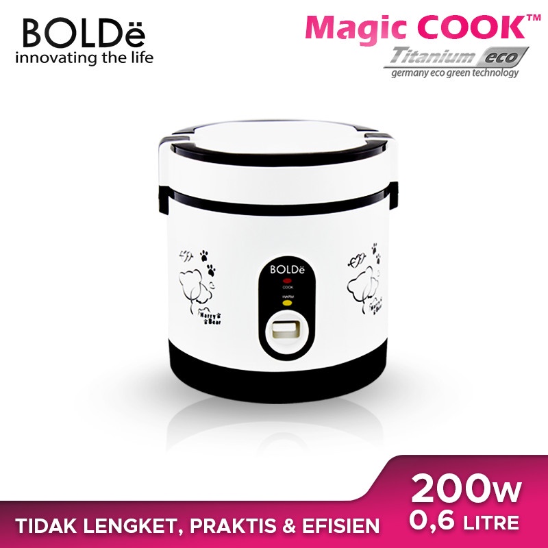 Jual RICE COOKER MINI 0,6 L / SUPER COOK TITANIUM ECO BOLDE | Shopee ...