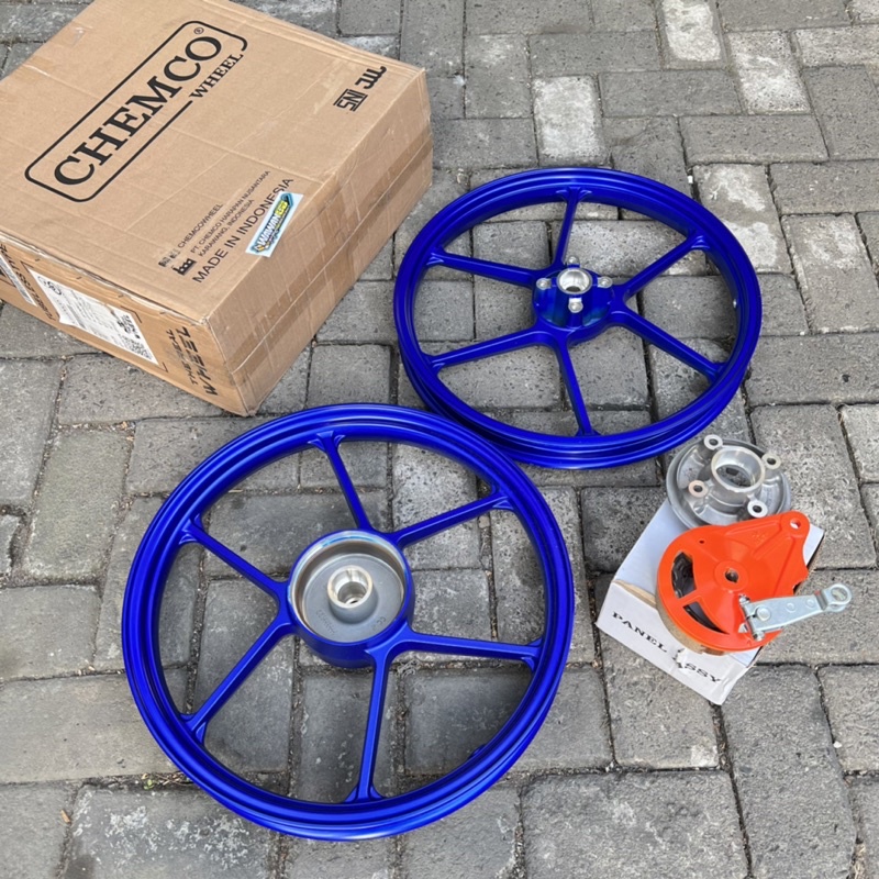 Jual Velg BRT CHEMCO JUPITER Z WARNA BIRU ukuran 160/185-17 | Shopee