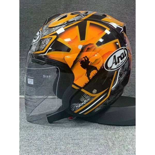 Harga helm arai half 2024 face