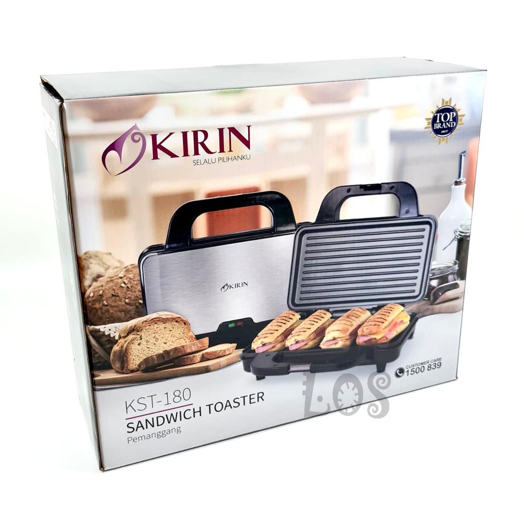 Panggangan Roti KIRIN Sandwich Toaster KST-180