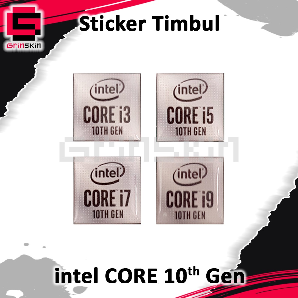 Jual Sticker Timbul Emblem intel core i3 i5 i7 i9 gen 10 | Shopee Indonesia