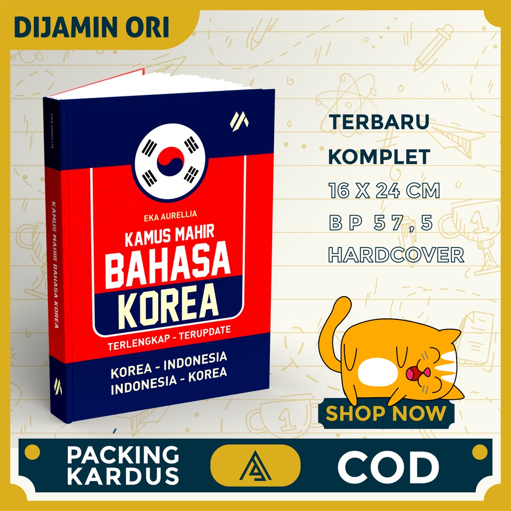 Jual Buku Hardcover Kamus Bahasa Korea Indonesia Indonesia Korea