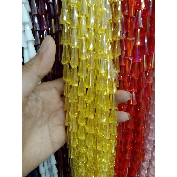 Jual Manik Kristal Pagoda Kuning Kilap | Shopee Indonesia