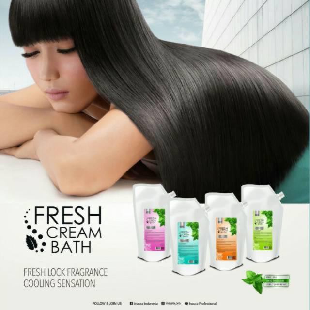 Jual Inaura Fresh Creambath Perawatan Rambut (1000 ml) | Shopee Indonesia