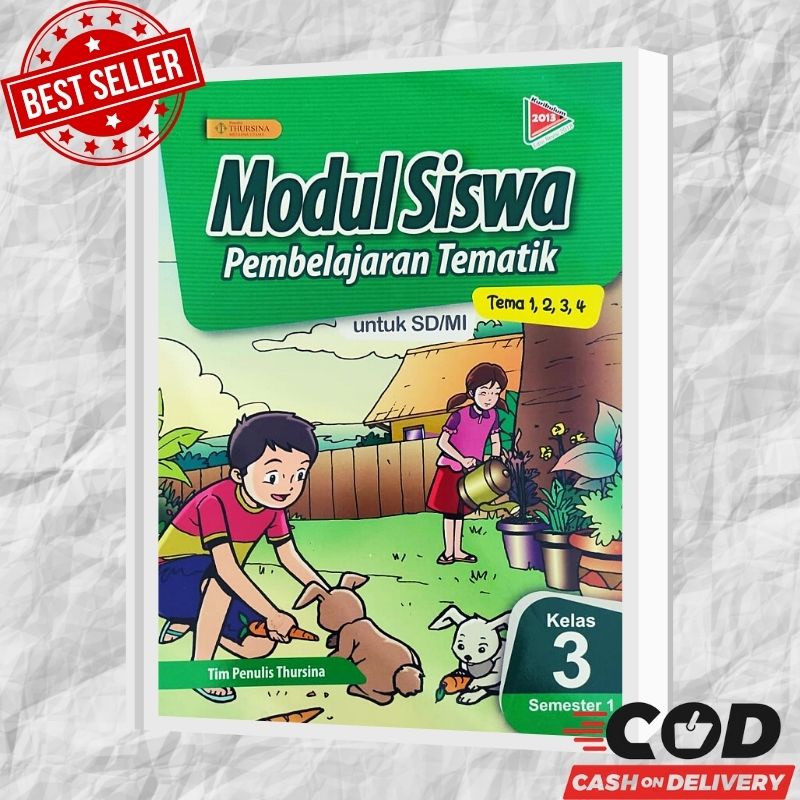 Jual Buku Modul Pembelajaran Tematik kelas 3 SD Semester 1 Penerbit ...