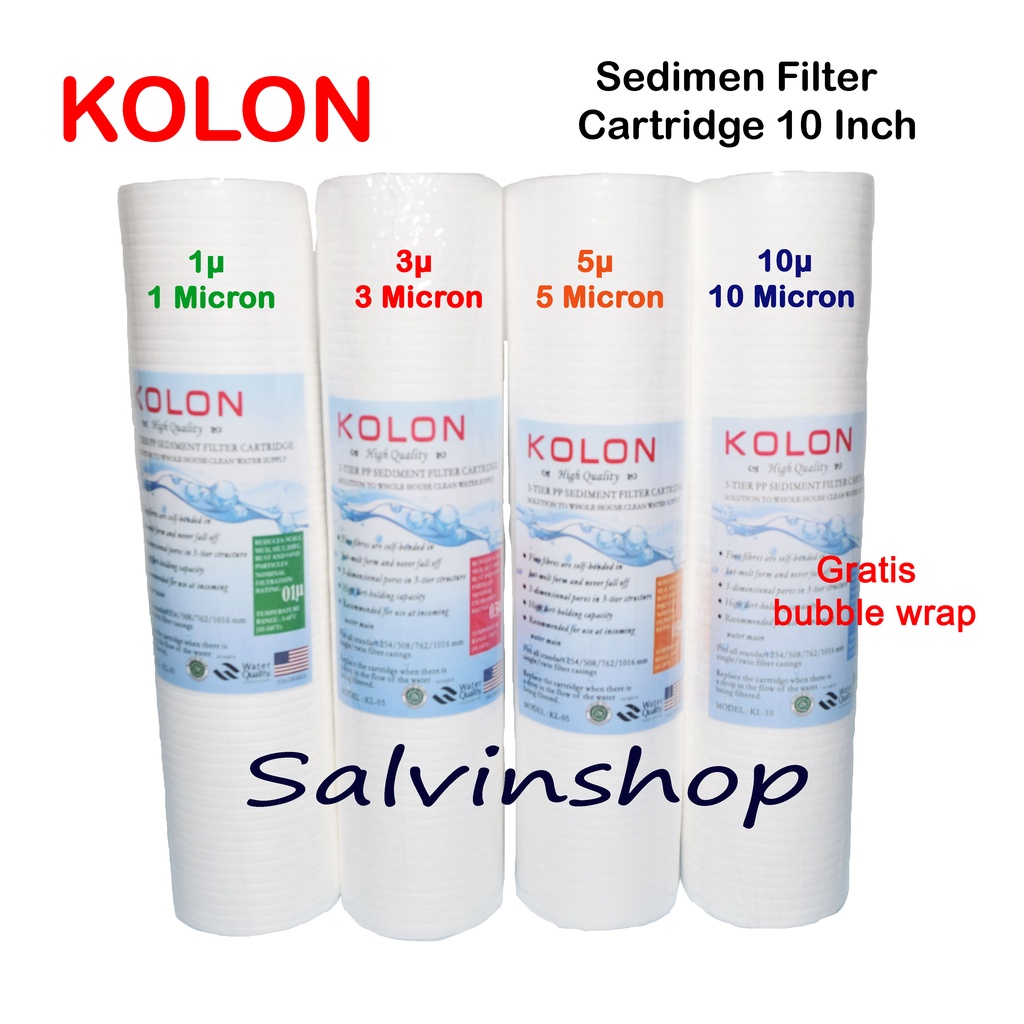 Jual KOLON 10 inch/ Filter Air/ Saringan Air Spun / Cartridge filter ...