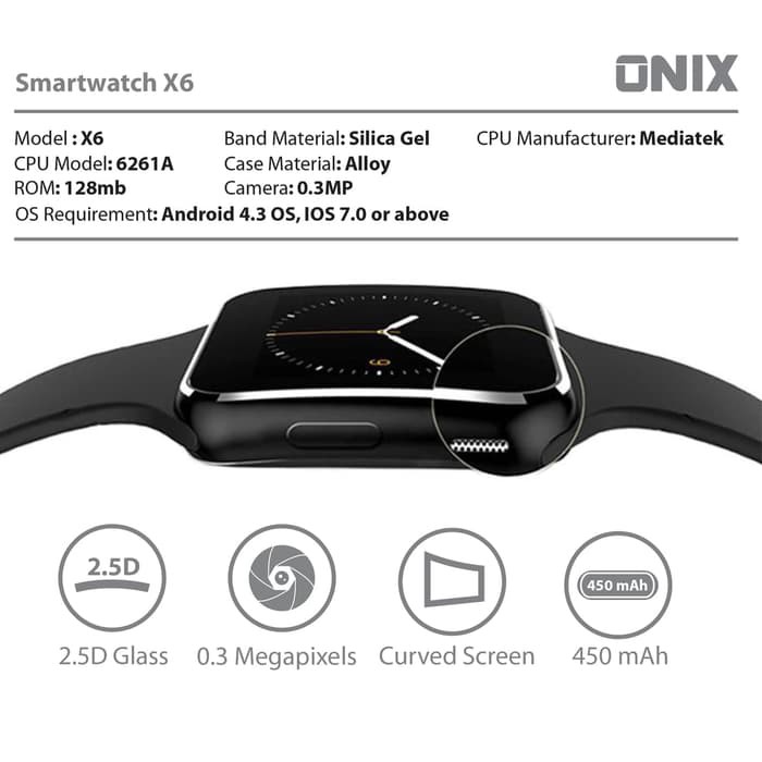 Onix smartwatch x6 deals