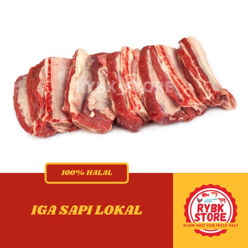 Jual Iga Sapi Lokal Ribs Daging Iga Sapi 500g Shopee Indonesia