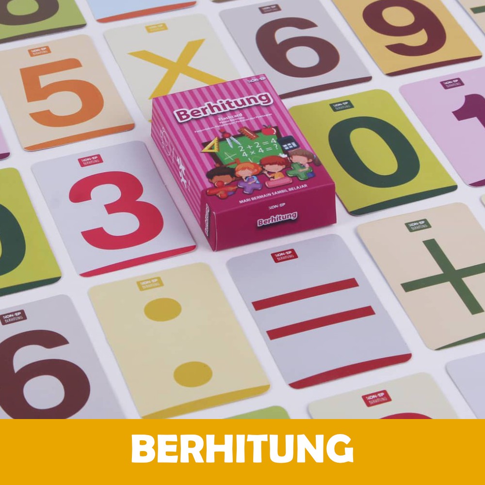 Jual FLASHCARD KARTU PINTAR ANAK BELAJAR BERHITUNG ANGKA / FLASH CARD ...