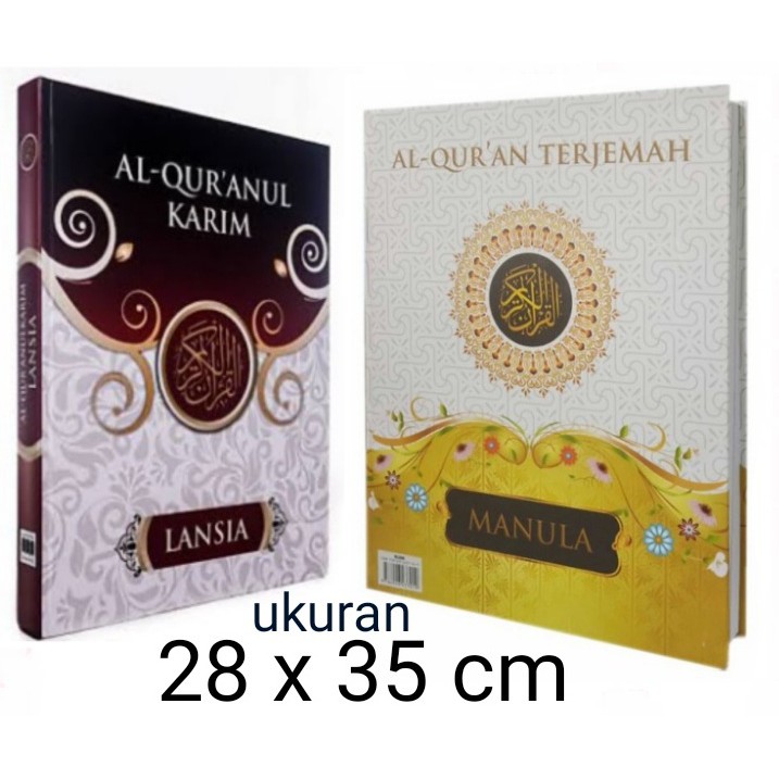 Jual ALQURAN JUMBO MANULA - AL QURAN BESAR TERJEMAH TERJEMAHAN LANSIA ...