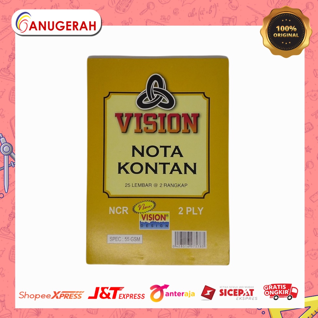 Jual VISION 2 PLY NOTA KECIL | Shopee Indonesia