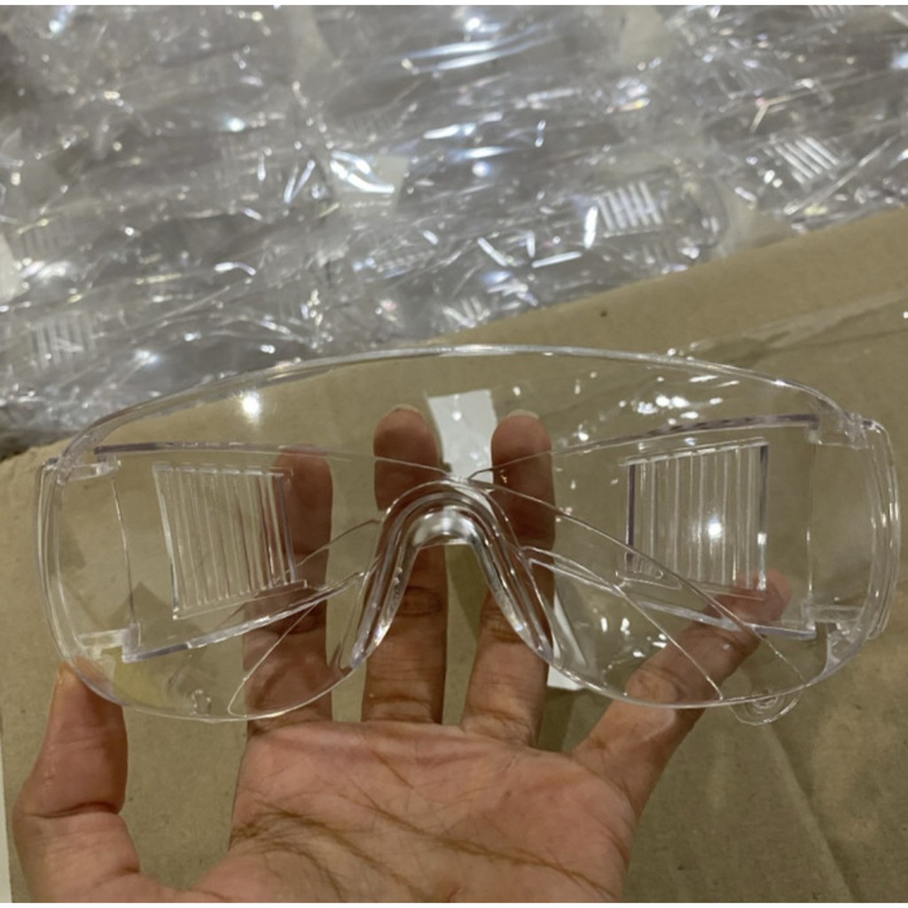 Jual Kacamata pelindung mata APD LAB medis bening safety clear glasses ...