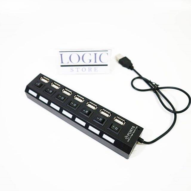 Jual USB Hub M-Tech 7 ports Switch USB 2.0 Saklar On Off 1,2m | Shopee ...