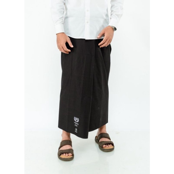 Sarung Sunan Sarung Pria Dewasa Motif Sarung Polos Hitam/Sarung Sholat Pria/Sarung Laki Laki