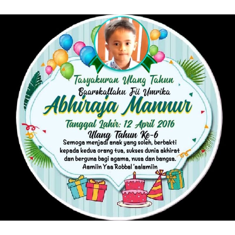 Jual STIKER LABEL TUMPENG MINI ACARA ULANG TAHUN | Shopee Indonesia