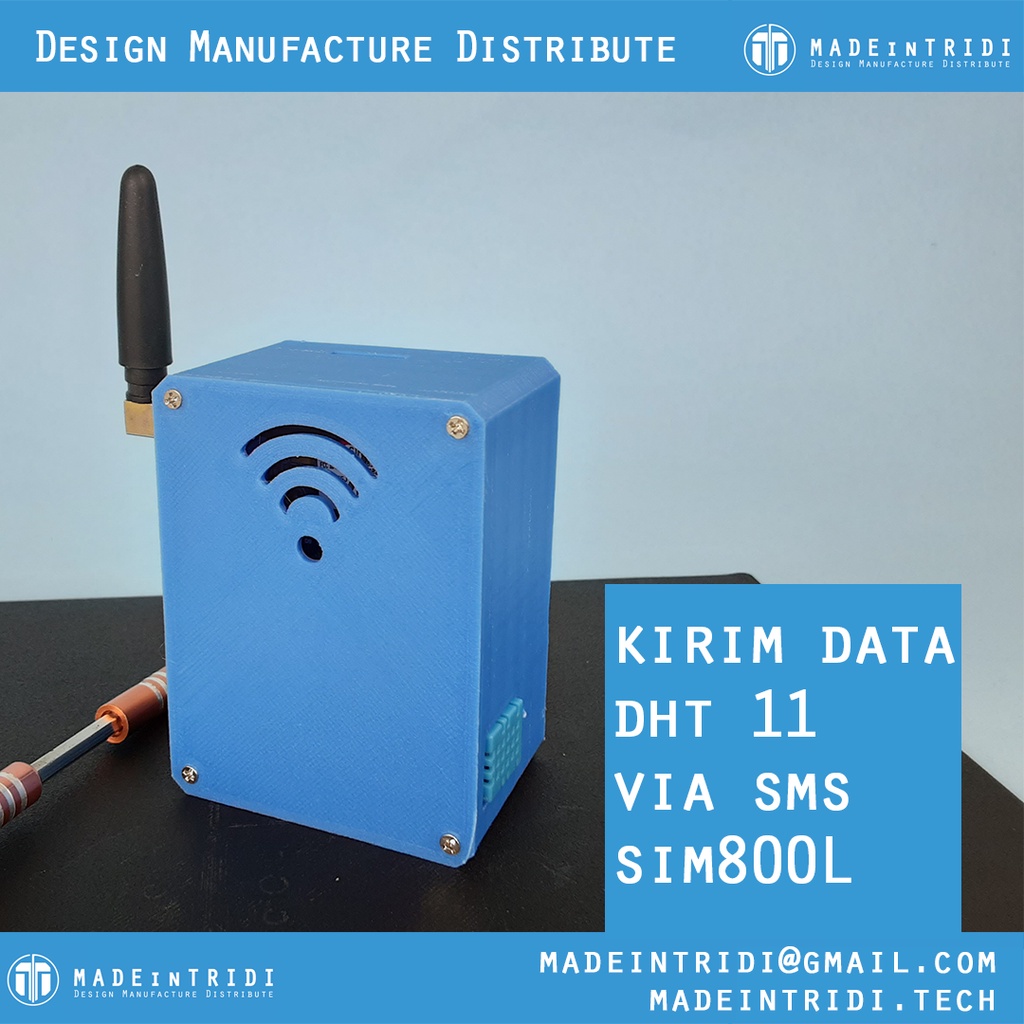 Jual Kesing projek DHT11 sim800l Sensor Temperature & Humidity / Sensor ...