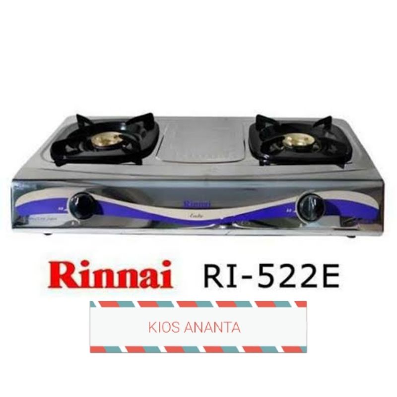 Jual Kompor Gas Rinnai Dua Tungku RI-522E | Shopee Indonesia