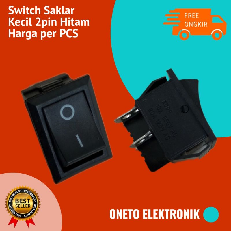 Jual Switch saklar Kecil on off 2pin hitam | Shopee Indonesia
