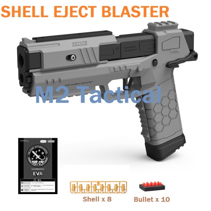 Jual GECKO Shell Eject Foam Mini Dart Blaster Cyberpunk - Putih, 16 ...
