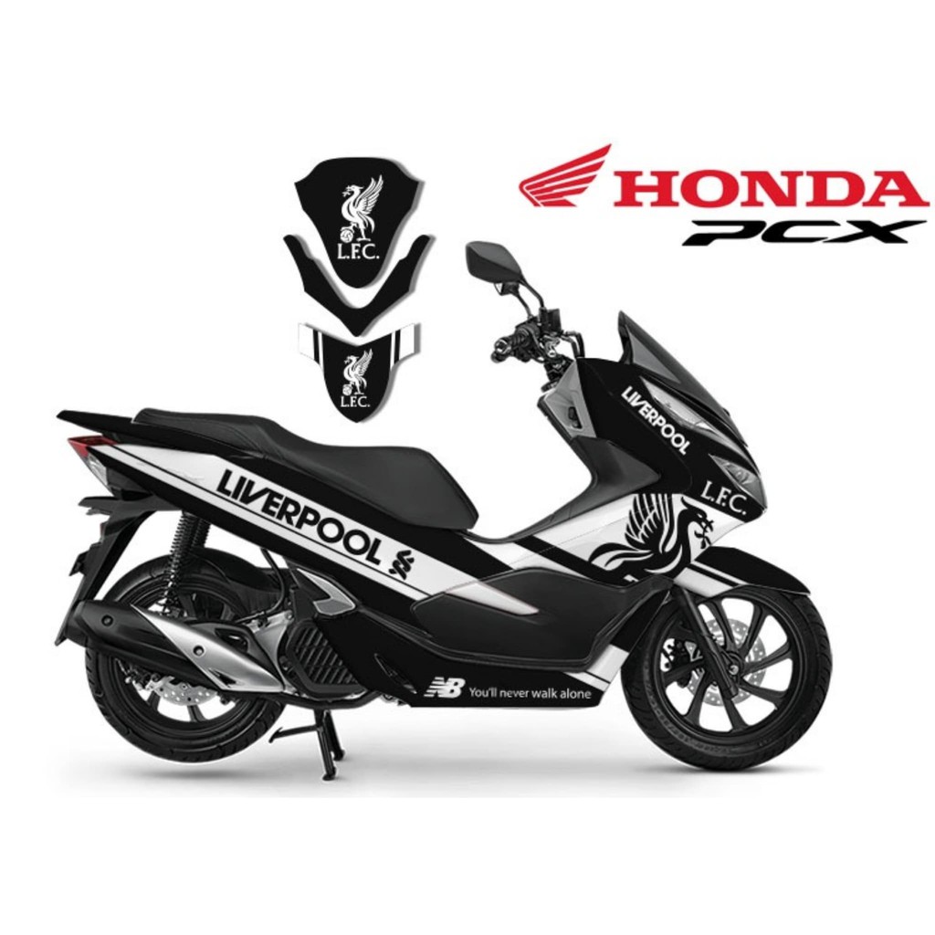 Jual DECAL STIKER DEKAL STICKER MOTOR HONDA PCX LIVERPOOL BLACK