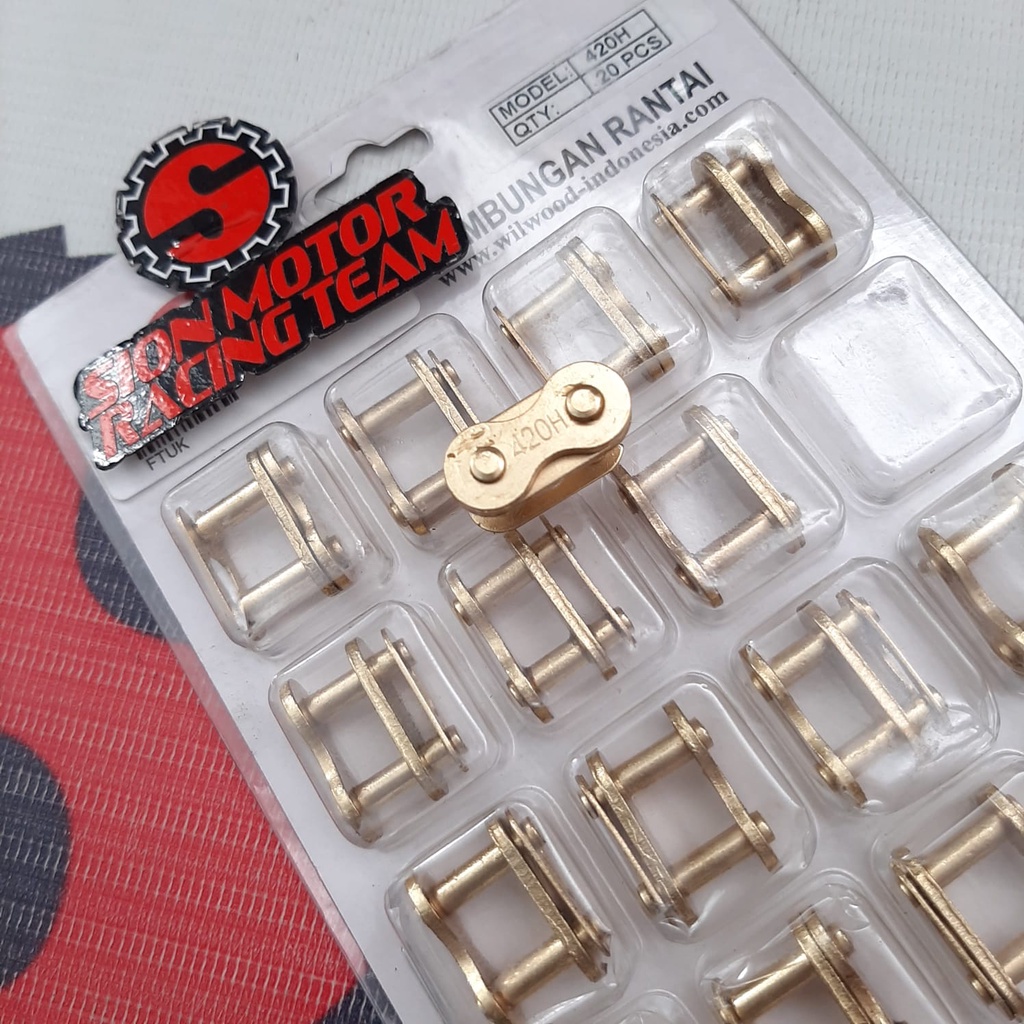 Jual Sambungan Rantai Roda Motor 420H Wilwood Gold Emas Satuan ...