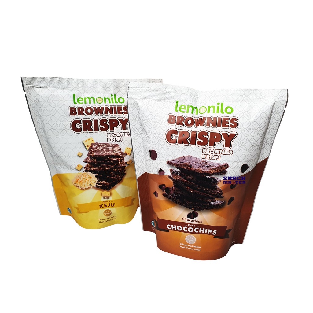 Jual LEMONILO BROWNIES CRISPY RASA Coklat CHOCOCHIPS & KEJU Cheese Chiz ...