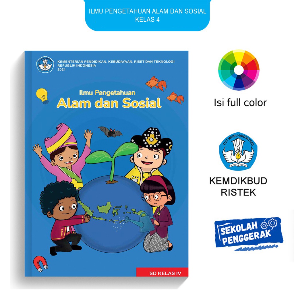 Jual Buku Ilmu Pengetahuan Alam dan Sosial SD Kelas 4 K-Merdeka Sekolah ...