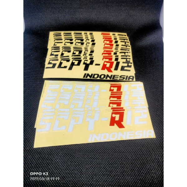 Jual stiker SCPY-R12 INDONESIA stiker motor scoopy | Shopee Indonesia
