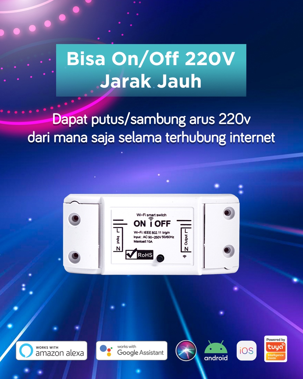 Jual BARDI Smart BREAKER ON OFF Switch Wireless IoT Home Automation ...