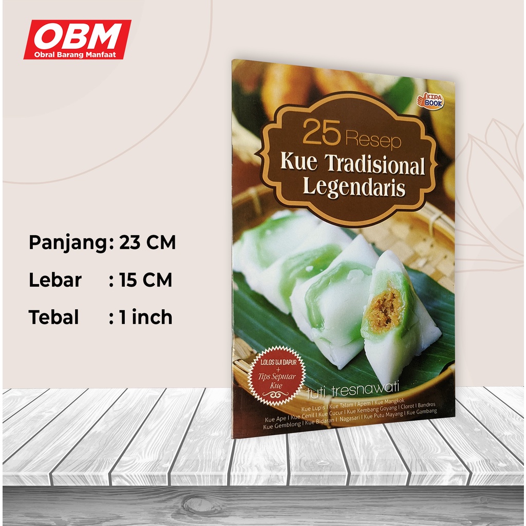 Jual BUKU RESEP - 25 RESEP KUE TRADISIONAL LEGENDARIS | Shopee Indonesia